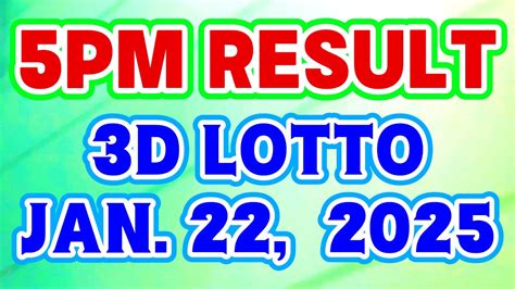 3d result 5pm today|5 pm result today.
